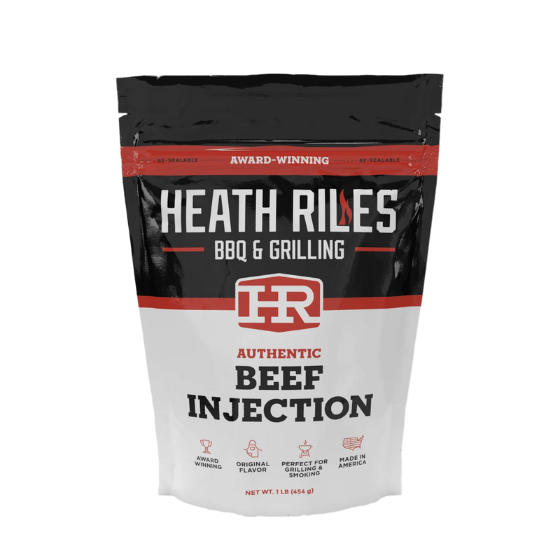 Heath Riles Beef Injection mix for juicy tender smoked brisket at DDR BBQ Supply