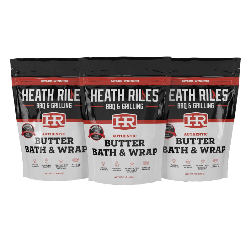 Heath Riles Butter Bath and Wrap mix for tender competition style ribs at DDR BBQ Supply