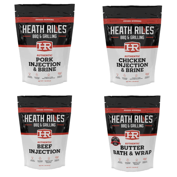 Heath Riles Championship Injection and Butter Bath Four Pack at DDR BBQ Supply