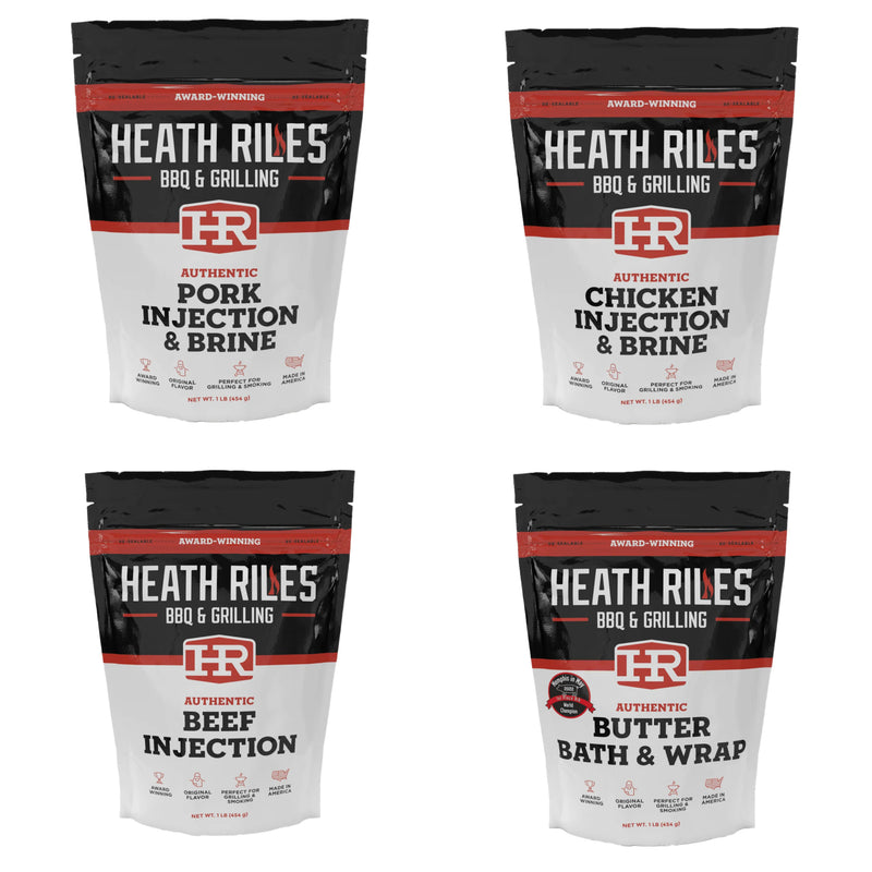 Heath Riles Championship Injection and Butter Bath Four Pack at DDR BBQ Supply