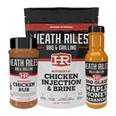 Heath Riles Classic Turkey Bundle chicken rub injection and maple honey habanero glaze at DDR BBQ Supply