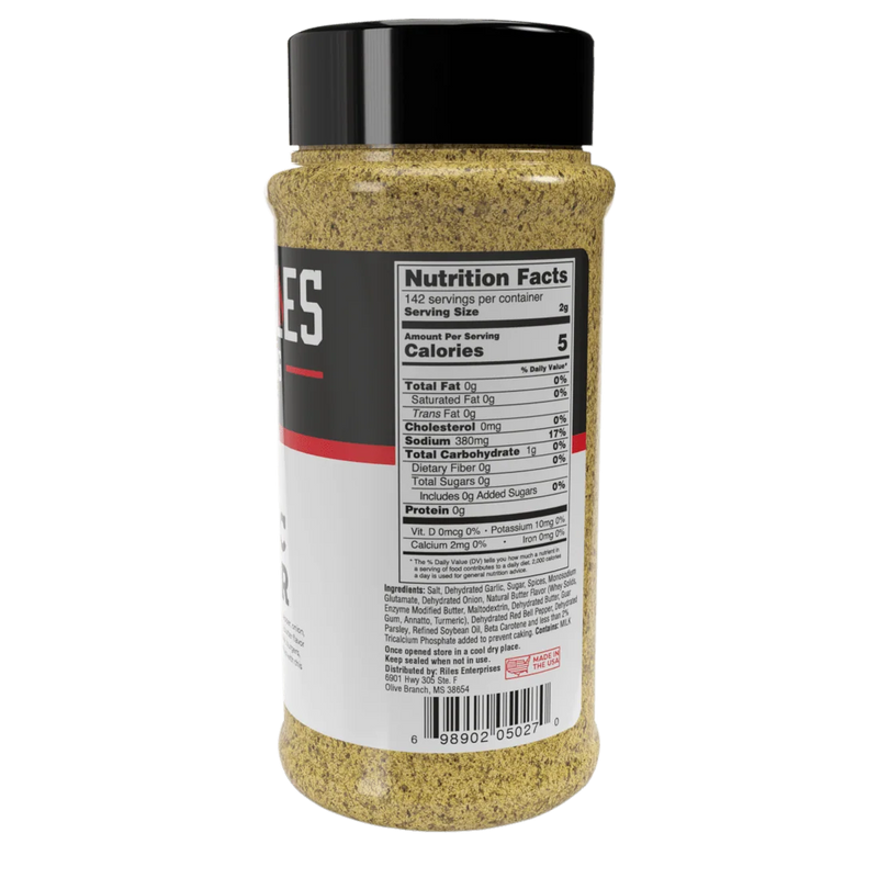 Heath Riles Garlic Butter Rub – Savory Garlic BBQ Seasoning for Steaks, Chicken, Seafood, and More