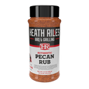 Heath Riles Pecan Rub from DDR BBQ Supply seasoning bottle for pork beef chicken and seafood