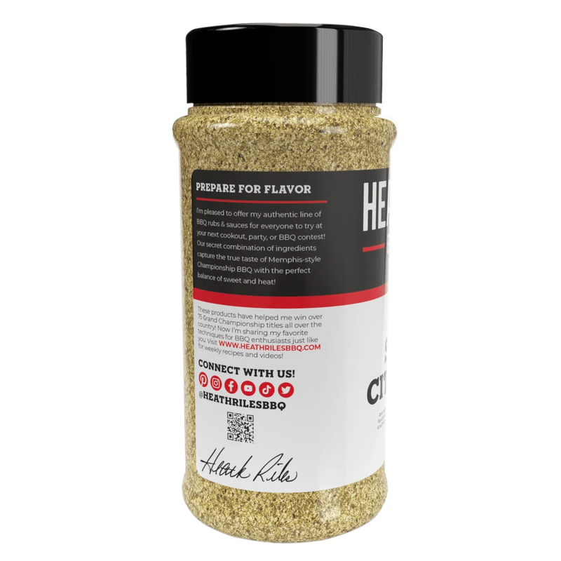 Heath Riles Simple Citrus Rub – Citrus BBQ Seasoning for Chicken, Fish, and More