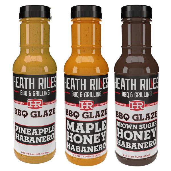 Heath Riles Sweet Dessert BBQ Glaze 3 Pack DDR BBQ Supply