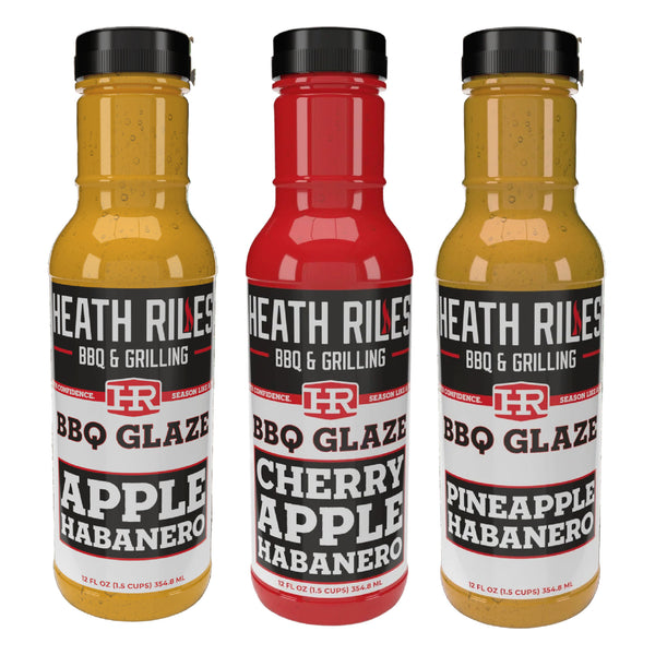 Heath Riles Sweet Fruit Habanero Glaze 3 Pack DDR BBQ Supply