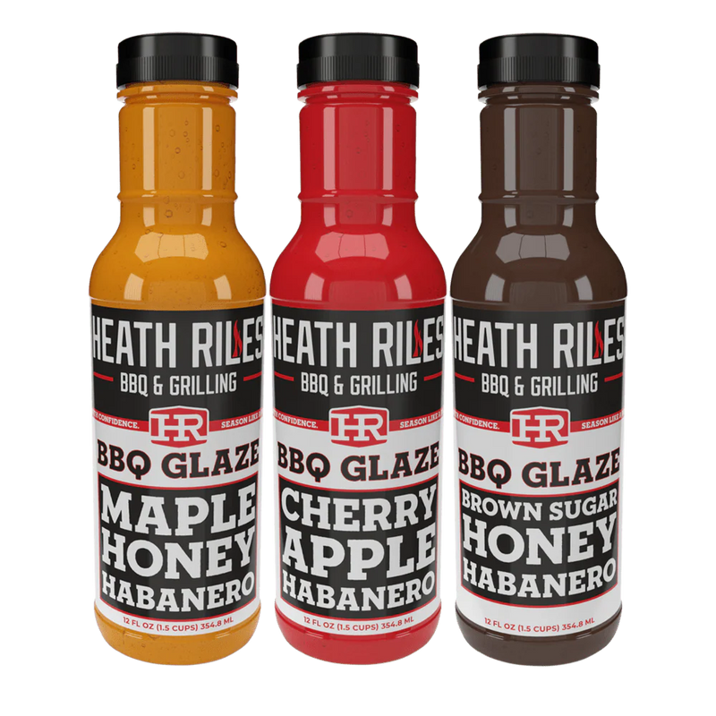 Heath Riles Sweet Heat Habanero Glaze 3 Pack DDR BBQ Supply