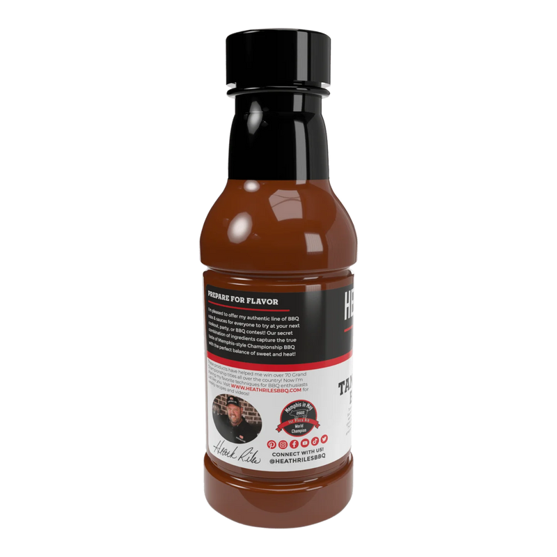 Heath Riles Tangy Vinegar BBQ Sauce bright peppered vinegar bbq sauce at DDR BBQ Supply