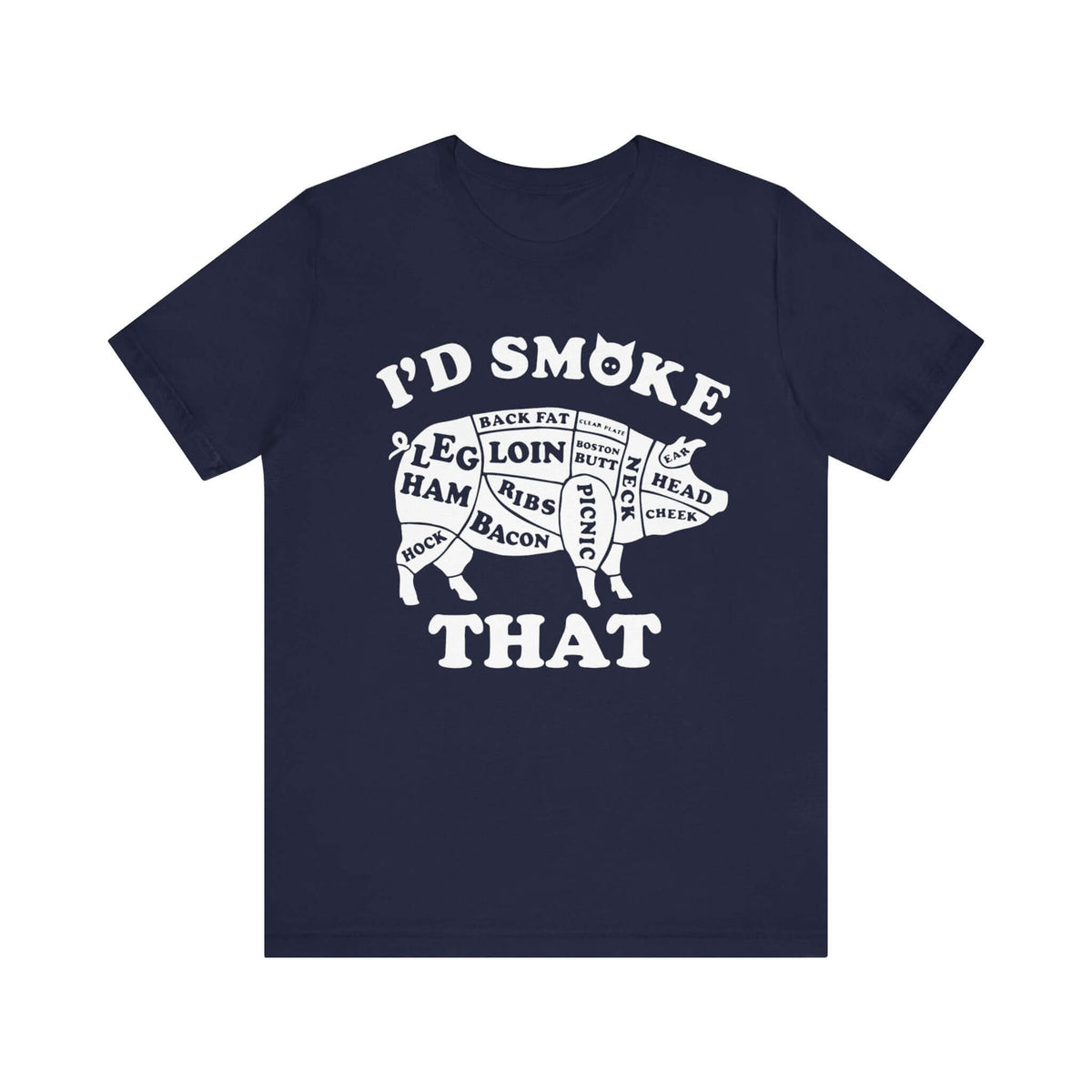 Funny Meat Smoking T-Shirt for BBQ Lovers