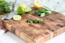 Ironwood Charleston 14 inch square end grain acacia chef’s cutting board DDR BBQ Supply