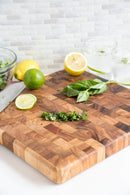 Ironwood Charleston 14 inch square end grain acacia chef’s cutting board DDR BBQ Supply