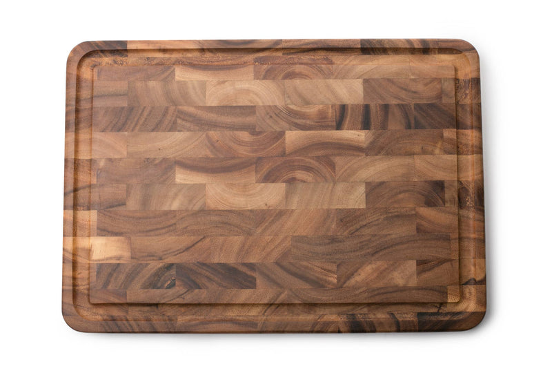 Ironwood large acacia end grain cutting and serving board 14x20 DDR BBQ Supply