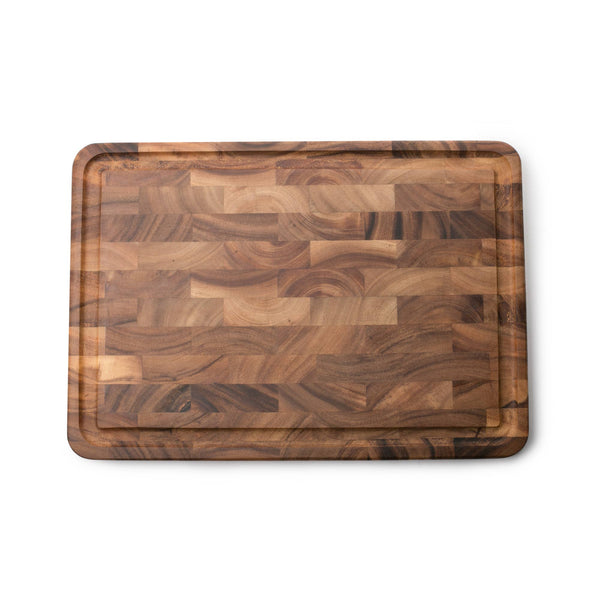 Ironwood large acacia end grain cutting and serving board 14x20 DDR BBQ Supply