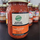 cheshire pork jalapeno bacon salsa with real bacon flavor and mild jalapeno heat