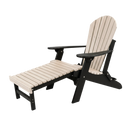 Kanyon Living Folding Adirondack Chair with Pullout Ottoman in Seashell & Black at DDR BBQ Supply