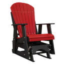 Kanyon Living Poly Lumber 2’ Best Adirondack Glider Chair Red with Black arms and base