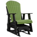 Kanyon Living Poly Lumber 2’ Best Adirondack Glider Chair in Lime Green with Black arms and base