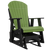 Kanyon Living Adirondack Poly Glider Chair Lime Green & Black