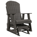 Kanyon Living Poly Lumber 2’ Best Adirondack Glider Chair in solid driftwood grey