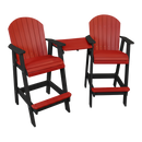 Kanyon Living Poly Lumber Bar Height Patio Set for Two at DDR BBQ Supply Red & Black