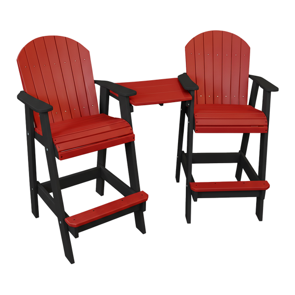 Kanyon Living Poly Lumber Bar Height Patio Set for Two at DDR BBQ Supply Red & Black