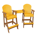 Kanyon Living Poly Lumber Bar Height Patio Set for Two at DDR BBQ Supply  Yellow and Cedar Wood