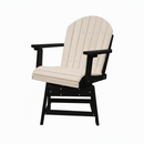 Kanyon Living poly lumber dining height swivel chair outdoor patio seating DDR BBQ Supply seashell and black