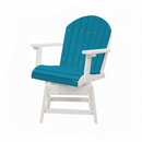 Kanyon Living poly lumber dining height swivel chair outdoor patio seating DDR BBQ Supply aruba blue and white