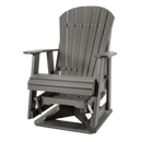 Kanyon Living Poly Lumber Swivel Adirondack Glider. A durable all-weather outdoor chair with smooth swivel and gliding motion from DDR BBQ Supply.