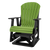 Kanyon Living Adirondack Poly Glider Swivel Chair Lime Green & Black