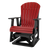 Kanyon Living Adirondack Poly Glider Swivel Chair Red & Black