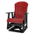 Kanyon Living Adirondack Poly Glider Swivel Chair Red & Black
