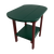 Kanyon Living Poly Lumber Oval Side Table Dark Green & Cherry