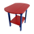 Kanyon Living Poly Lumber Oval Side Table Red & Blue