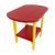 Kanyon Living Poly Lumber Oval Side Table Red & Yellow