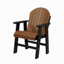 Kanyon Living poly lumber dining height chair fixed outdoor patio seating DDR BBQ Supply deluxe antique mahogany