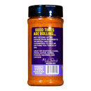 DDR BBQ Supply Malcom's King Craw Cajun seasoning jar back label with product information and ingredients