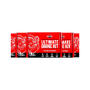 DDR BBQ Supply Ultimate Brine Kit boxes featuring turkey graphics for poultry seasoning and brining preparation.