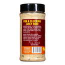 DDR BBQ Supply Malcom's Bird Brine seasoning jar with instructions for juicy turkey and chicken preparation.