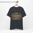 Life Needs More Beer and BBQ T-Shirt with soft cotton fabric and bold backyard BBQ message