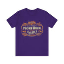 Life Needs More Beer and BBQ T-Shirt with soft cotton fabric and bold backyard BBQ message