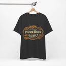 Life Needs More Beer and BBQ T-Shirt with soft cotton fabric and bold backyard BBQ message