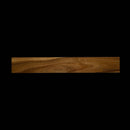 The Messermeister Wall Wood Knife Magnet Bar - 17.75", a sleek rectangular walnut plank with polished surface and natural grain, is ideal as a stylish wall-mounted magnetic knife strip, displayed against a black background.