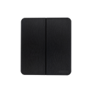 The Messermeister Adventure Chef Folding Faux Wood Cutting Board is a black, rectangular portable board with rounded corners, wood grain texture, and an embossed logo—ideal for any camp kitchen.