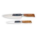 The Messermeister Sharpening Angle Guide Set (2-piece) is displayed side by side on a white background. Use these guides with a whetstone for precise sharpening to keep your knives performing at their best. The top guide is larger than the bottom one.