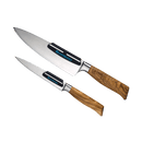 The Messermeister Sharpening Angle Guide Set - 2 Piece, by Messermeister, is shown on a plain white background. Perfect for pairing with a whetstone to ensure accurate and consistent knife sharpening.