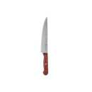 The Messermeister Custom Red Utility Knife - 6" features a sharp silver blade and a bold red handle, perfect for kitchen prep, and is displayed on a plain white background.