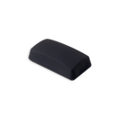 The Messermeister Diamond Stone Flattener, by Messermeister, is a black rectangular sharpening tool with smooth, matte surfaces and slightly rounded edges, shown against a plain white background.