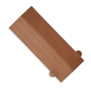 The Messermeister Saddle Brown Leather Magnetic Edge-Guard - 10.5" features visible stitching, folded flaps, and an embossed logo—an elegant leather protector for your chef’s knife.