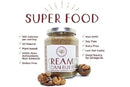 Millican Pecan Creamy Pecan Butter - 8.5 oz Natural Texas Pecan Spread is surrounded by pecans and walnuts, with text: low calorie, plant-based, gluten-free, non-GMO, soy and dairy-free.